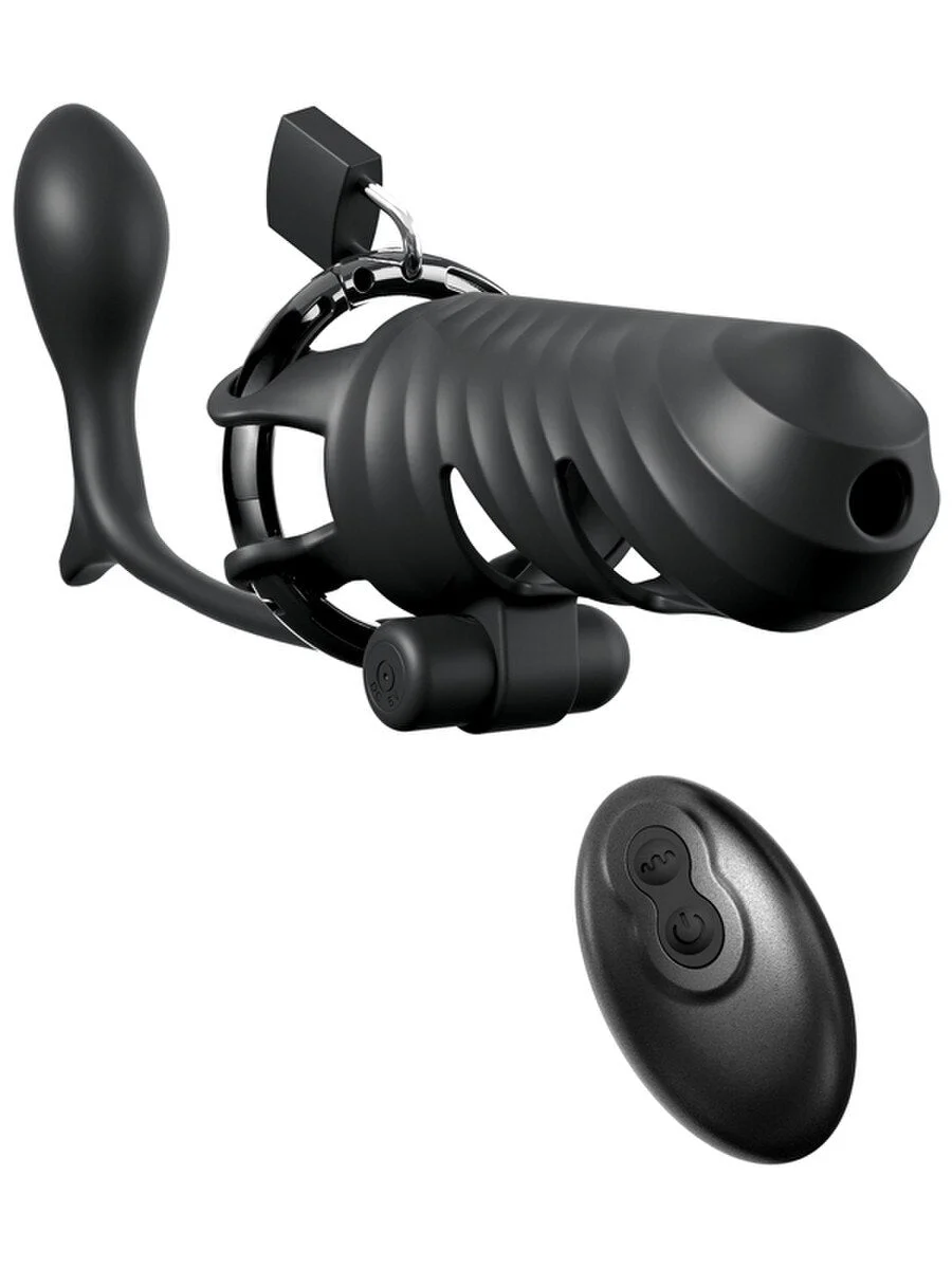 FANTASY C-RINGS COCK BLOCKER WITH ASS-GASM PLUG