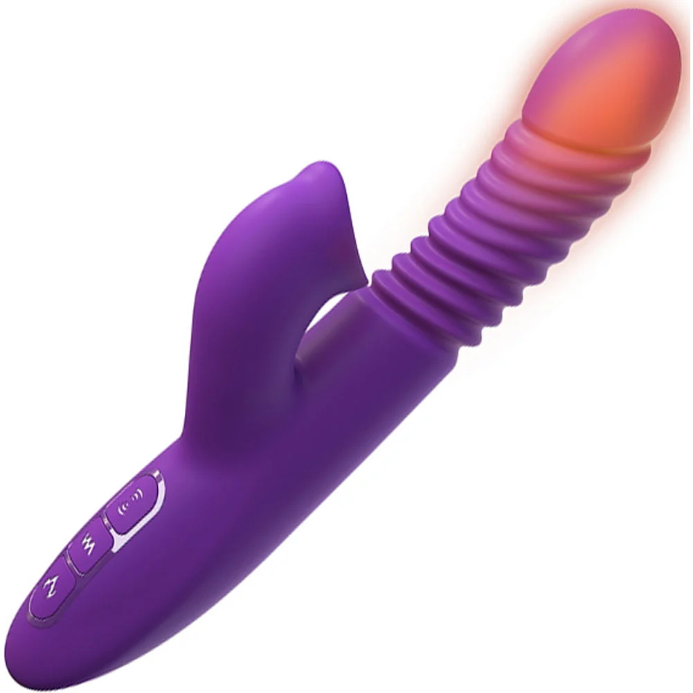 Fantasy for Her Ultimate Thrusting Clit Stimulate-Her, 9.5", Purple