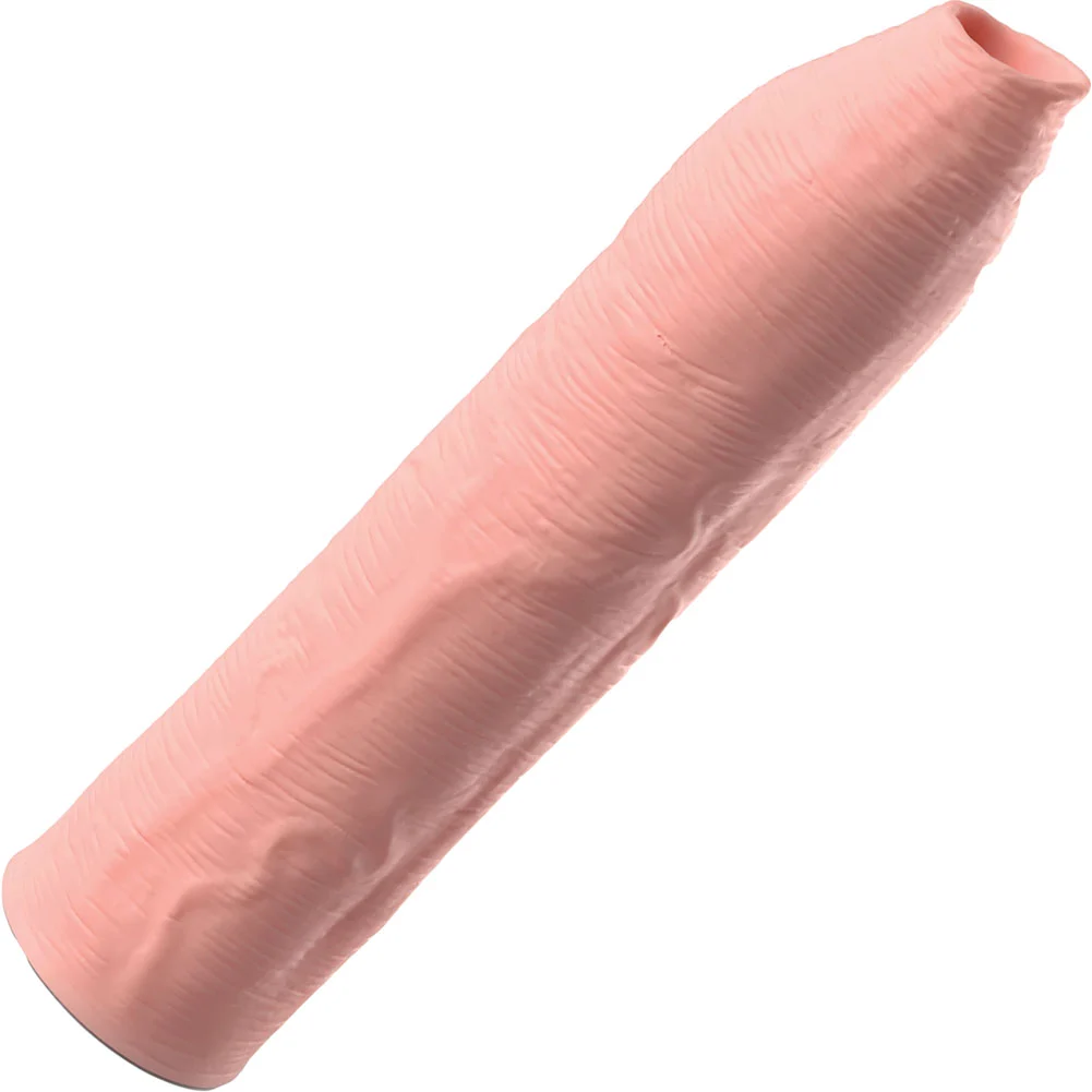 Fantasy X-tensions Elite Uncut Silicone Penis Enhancer, 7", Vanilla