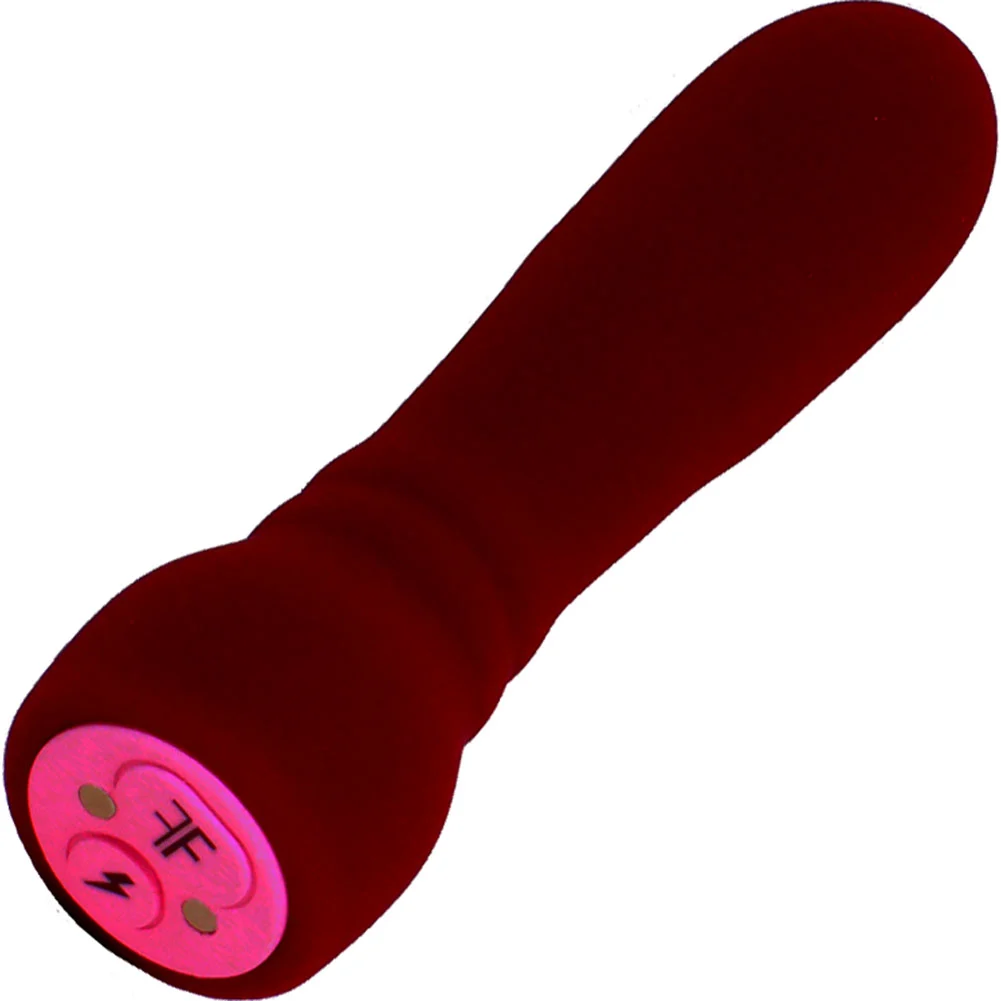 FemmeFunn Booster Bullet USB Massager with Pleasure Boost, 4.5", Maroon
