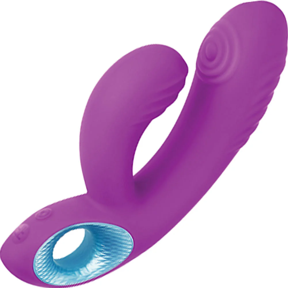 FemmeFunn Cora Thumping Vibrator, 6.3", Purple