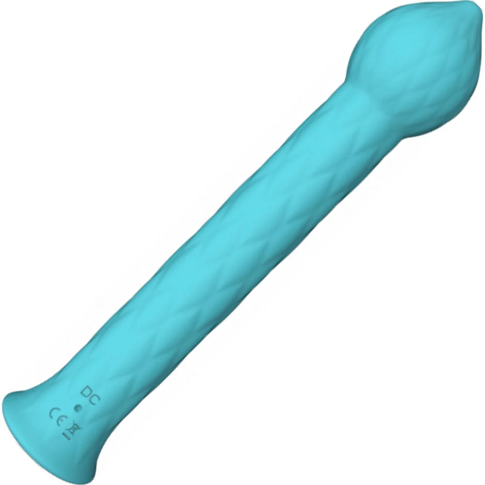FemmeFunn Diamond Rechargeable Wand Intimate Massager, Turquoise