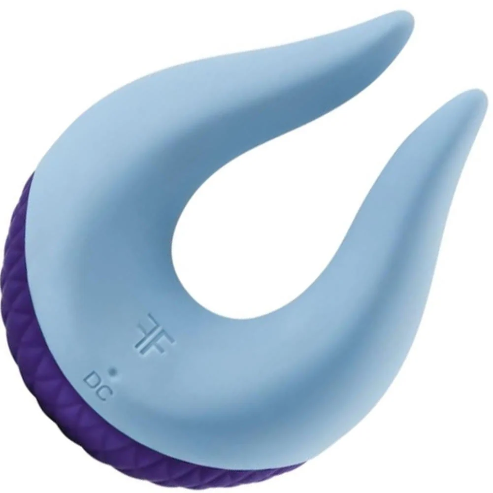 FemmeFunn Volea Rechargeable Silicone Fluttering Tip Vibrator, 3.89", Light Blue