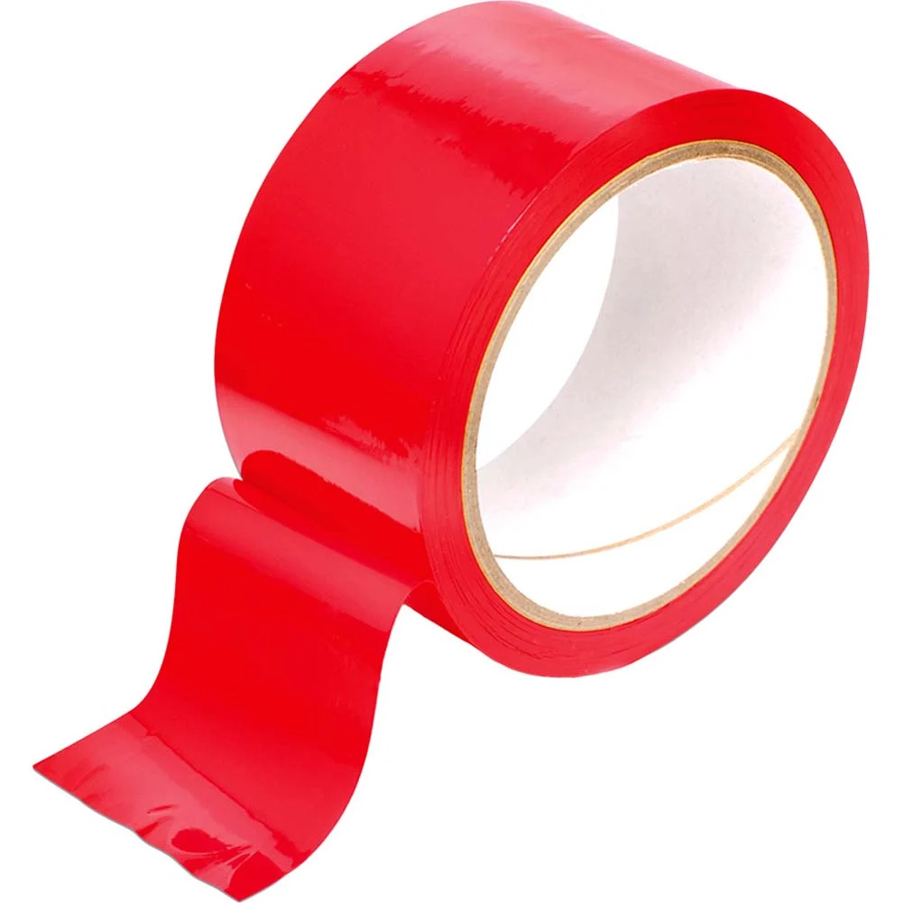 Fetish Fantasy Bondage Pleasure Tape, 35 feet, Red