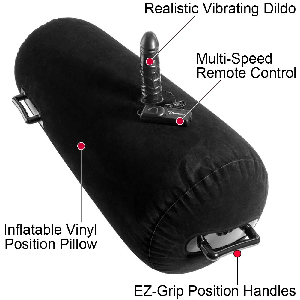 Fetish Fantasy Series Inflatable Vibrating Luv Log, 6", Black