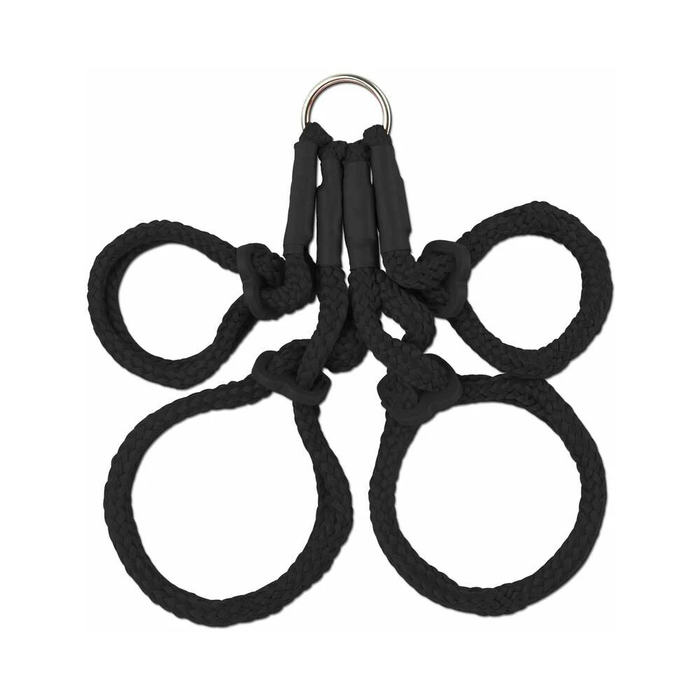 Fetish Fantasy Series Japanese Silk RopeHogtie - Black