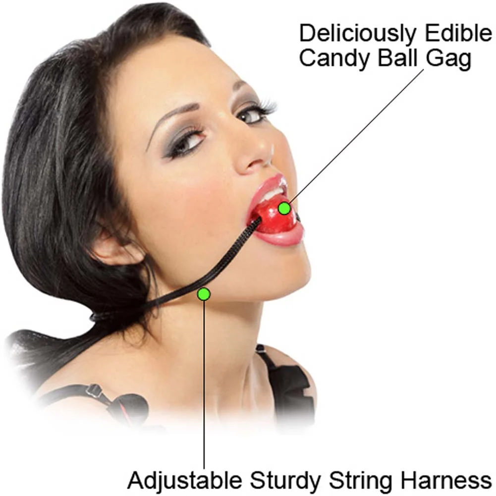 Fetish Fantasy Sweet Candy Ball Gag, Red