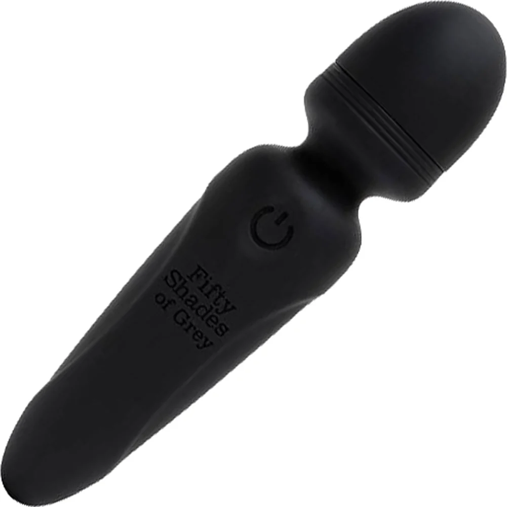 Fifty Shades of Grey Sensation Rechargeable Mini Wand Vibrator, 4"