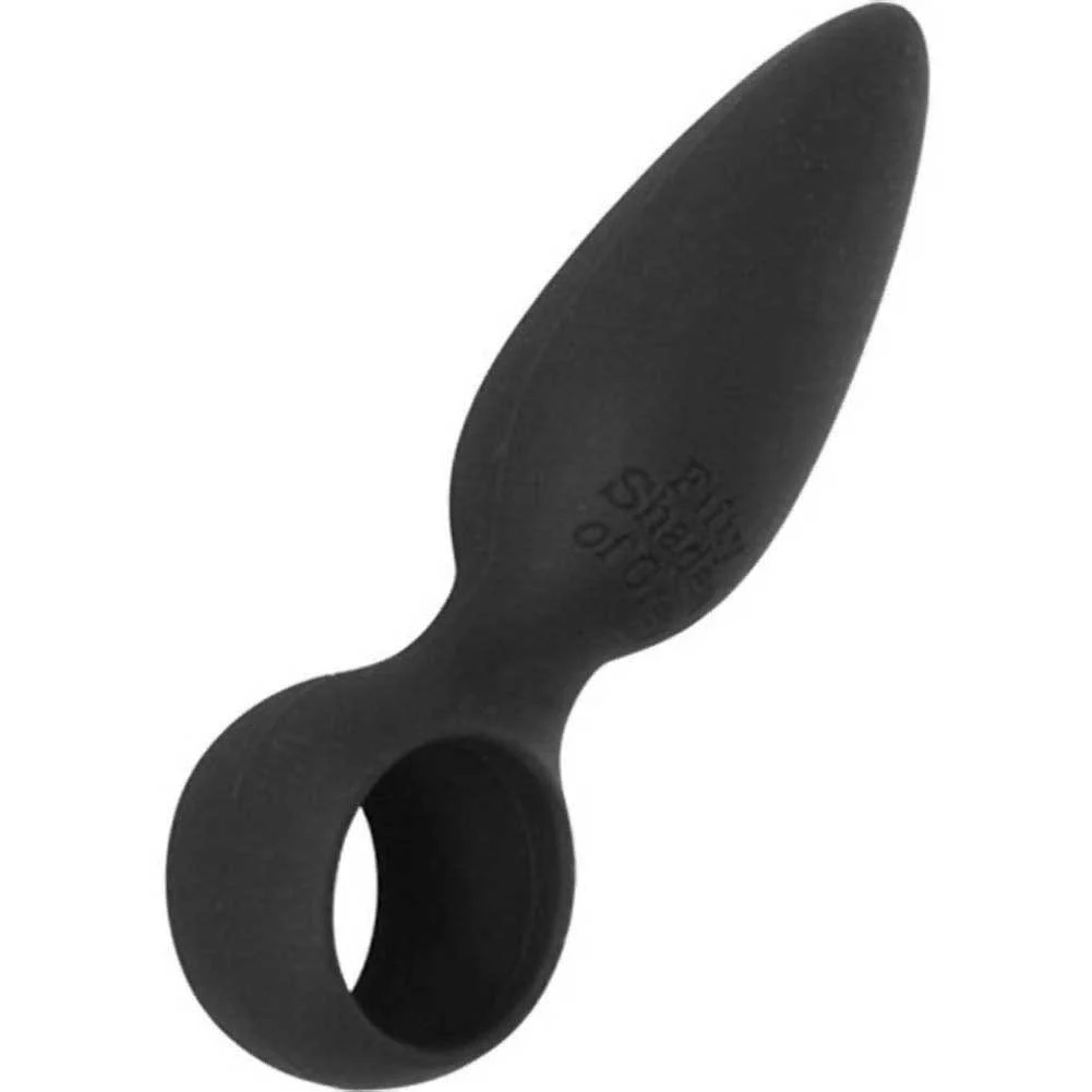 Fifty Shades of Grey Something Forbidden Butt Plug, 4.25", Black