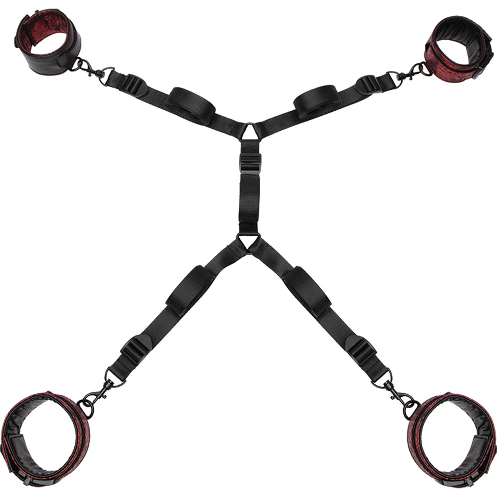 Fifty Shades of Grey Sweet Anticipation Under Mattress Restraint Set, Multicolor