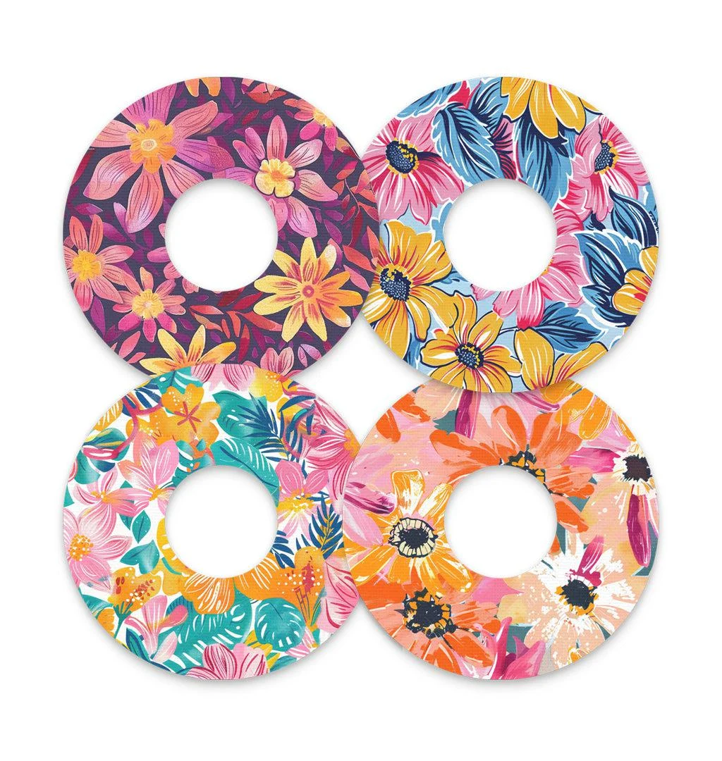 Floral Variety FreeStyle Libre 3 Plus & LingoPatch Tape - Pump Peelz