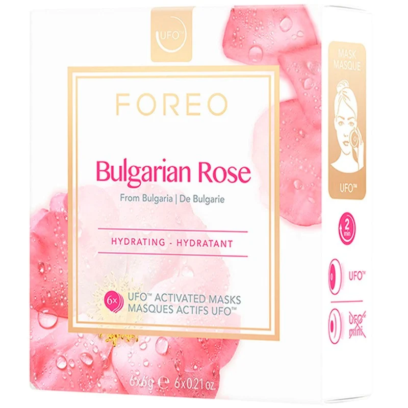 Foreo Ufo Activated Masks Farm to Face Collection Bulgarian Rose
