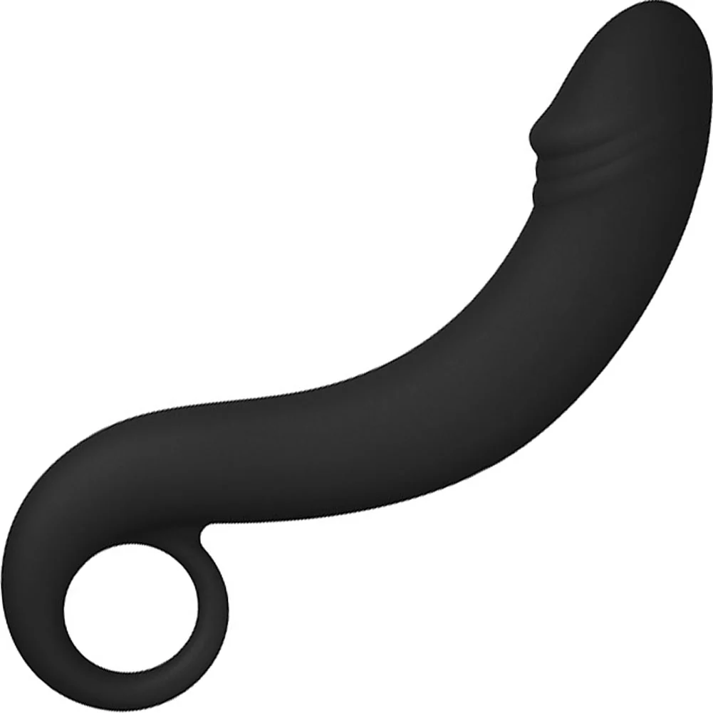 Forto F-19 Curved Anal Plug, 6.9", Black