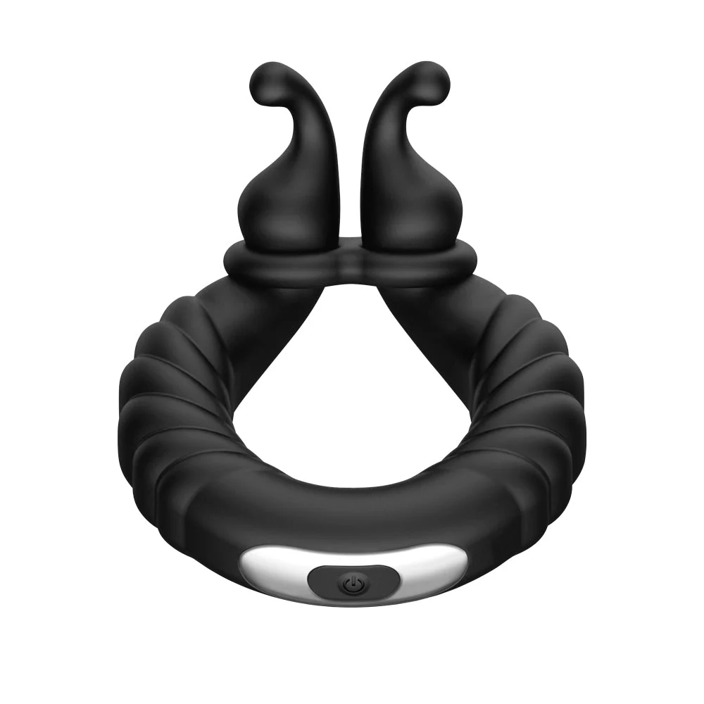 Forto F-24: Silicone Textured Vibrating Cock Ring