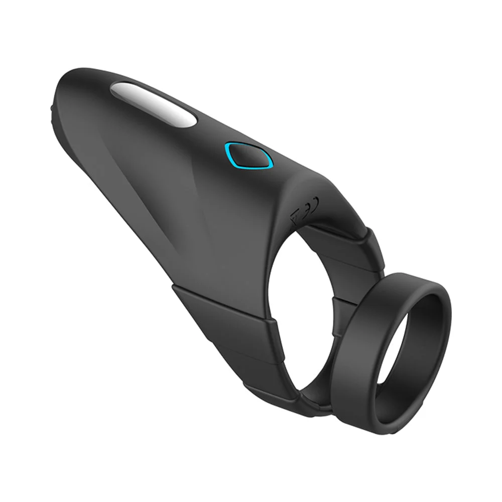 Forto F-48: Silicone Perineum Vibrating Double Cockring