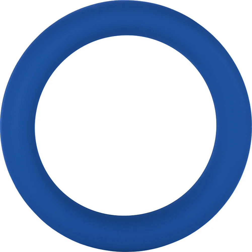Forto F-64 Silicone Penis Ring, 1.73", Blue