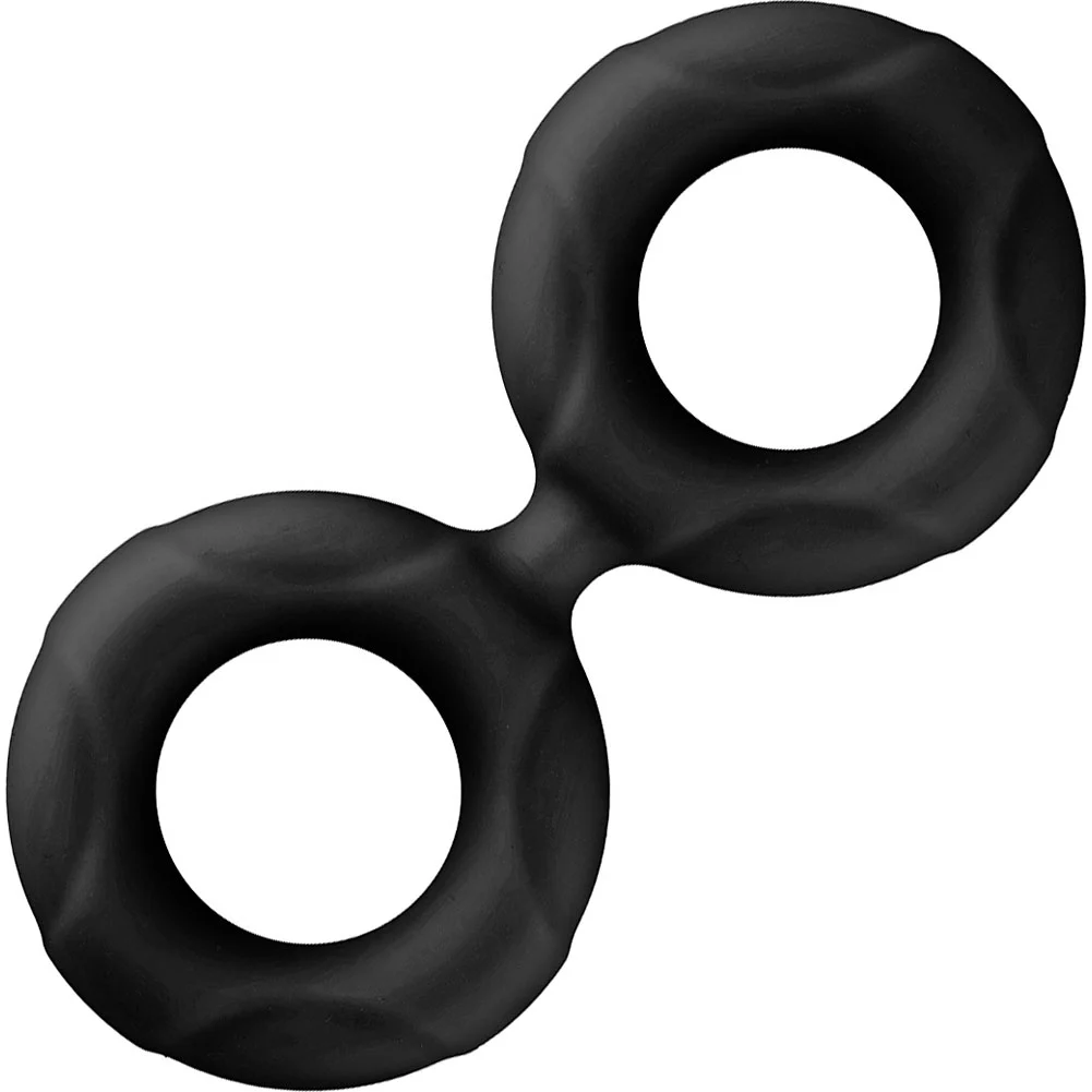 Forto F-81 Double Ring Liquid Silicone, Small, Black