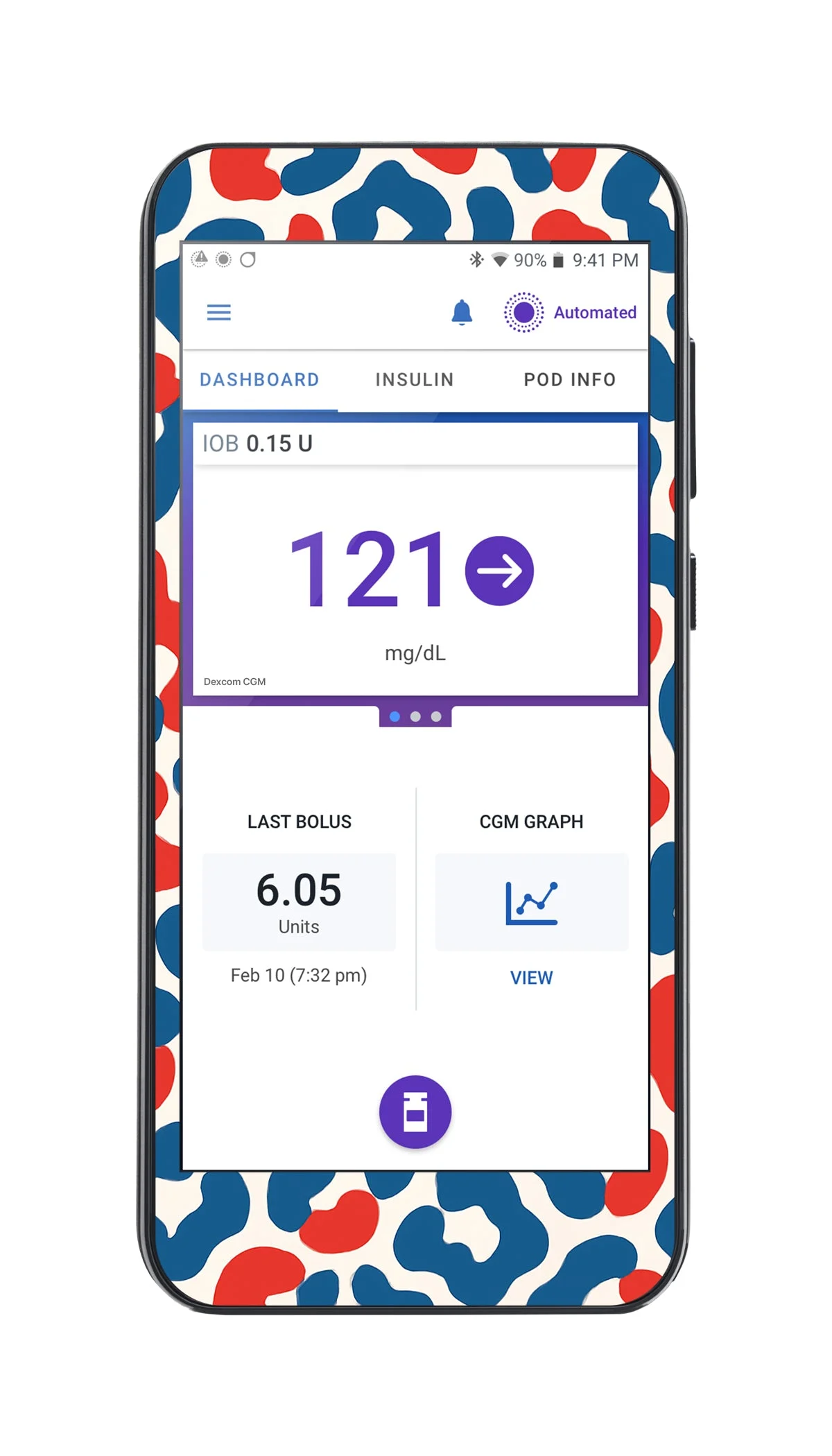Freedom Fur Sticker for Omnipod 5 Controller – Pump Peelz