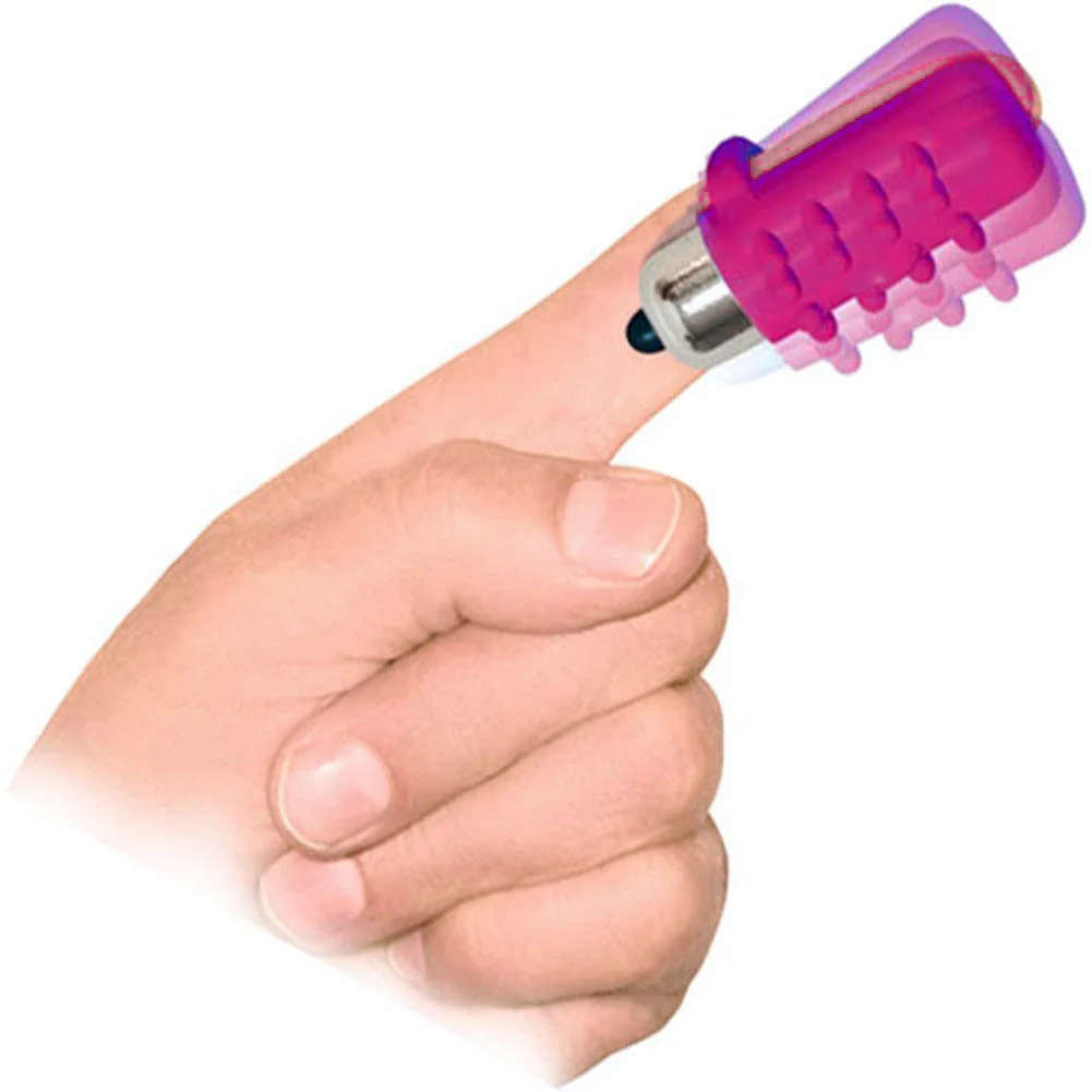 Frisky Fingers Silicone Vibrating Bullet, 2", Magenta