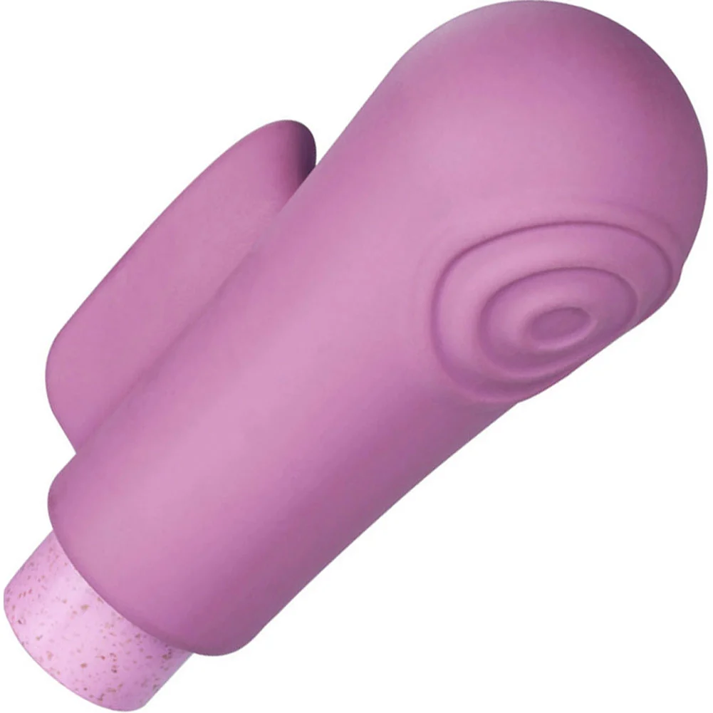 Gaia Eco Biodegradable Vibrating Bullet and Sleeve, 3.25", Purple Delight