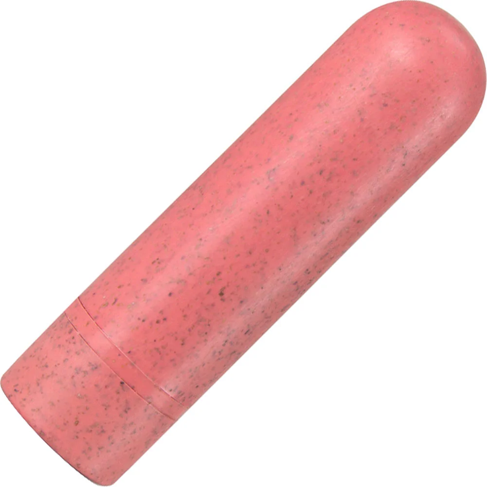 Gaia Eco Rechargeable Plant Based Vibrating Bullet, 2.75", Coral