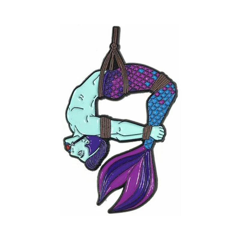 Geeky & Kinky Blue Merman Pin
