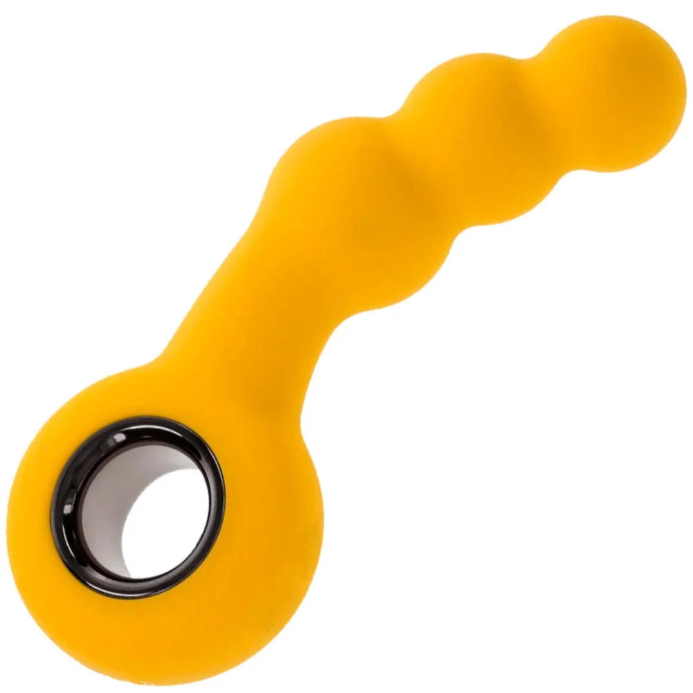 Gender X Bumble Rechargeable Silicone Vibrating Plug, 6", Yellow