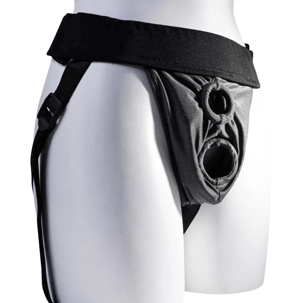 Gender X Double Rider Adjustable Strap-On Harness, Black