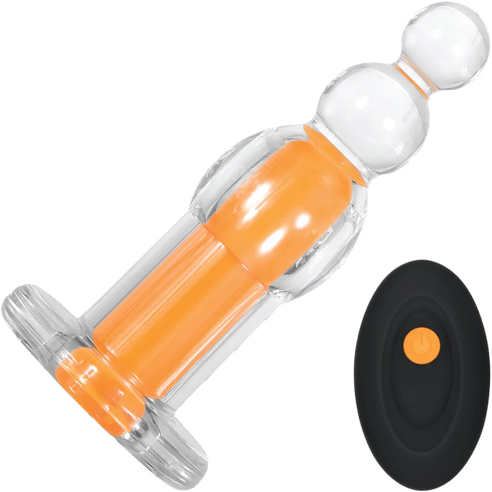 Gender X Orange Dream Butt Plug with Remote Control, 4.73", Orange
