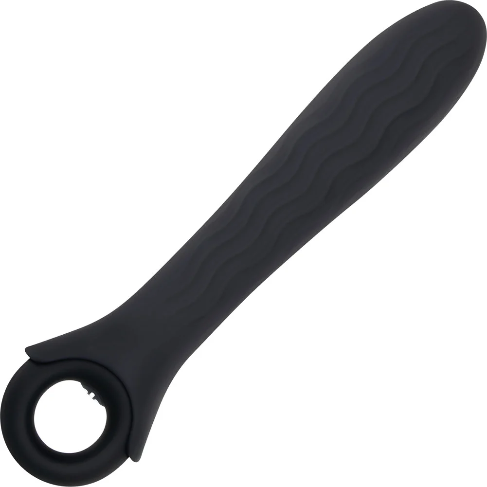Gender X Powerhouse Ring-Handle Vibrator, 8.5", Black