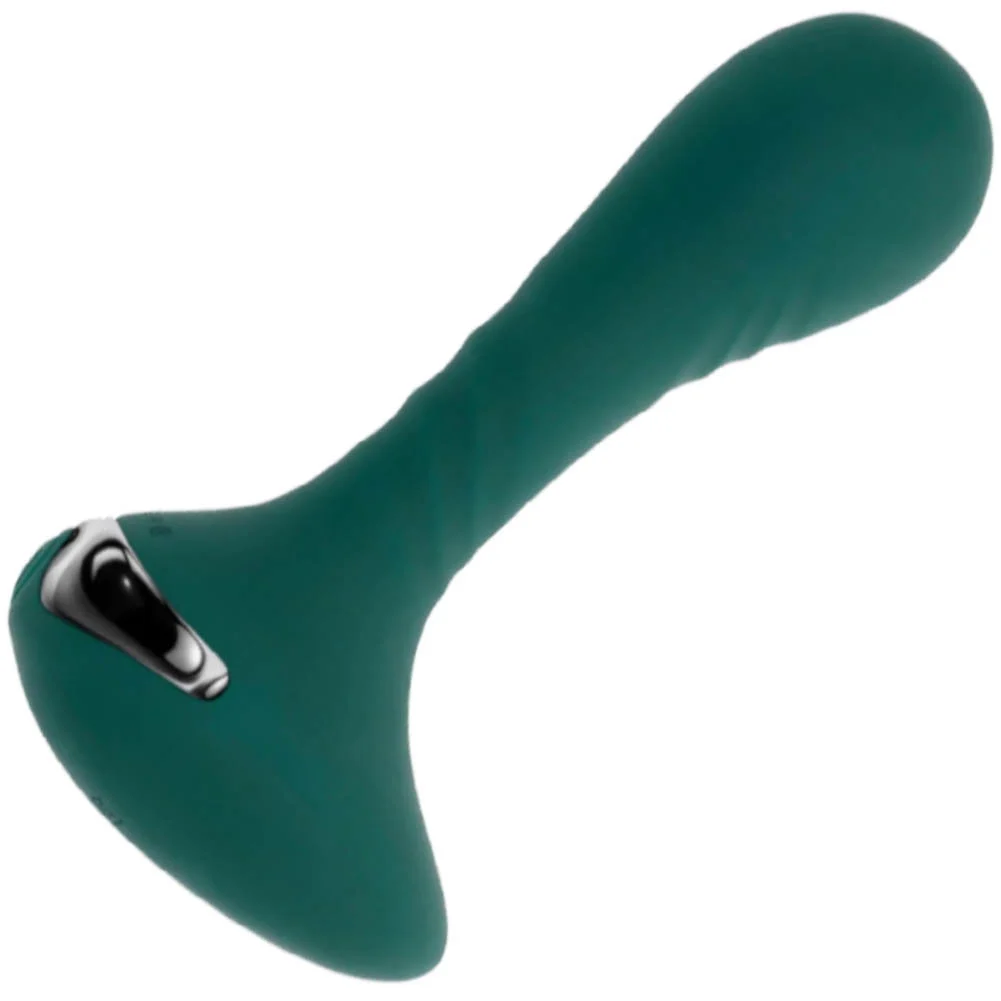 Gender X You Gotta Stick It Rechargeable Vibrating Silicone Anal Plug, 5", Teal