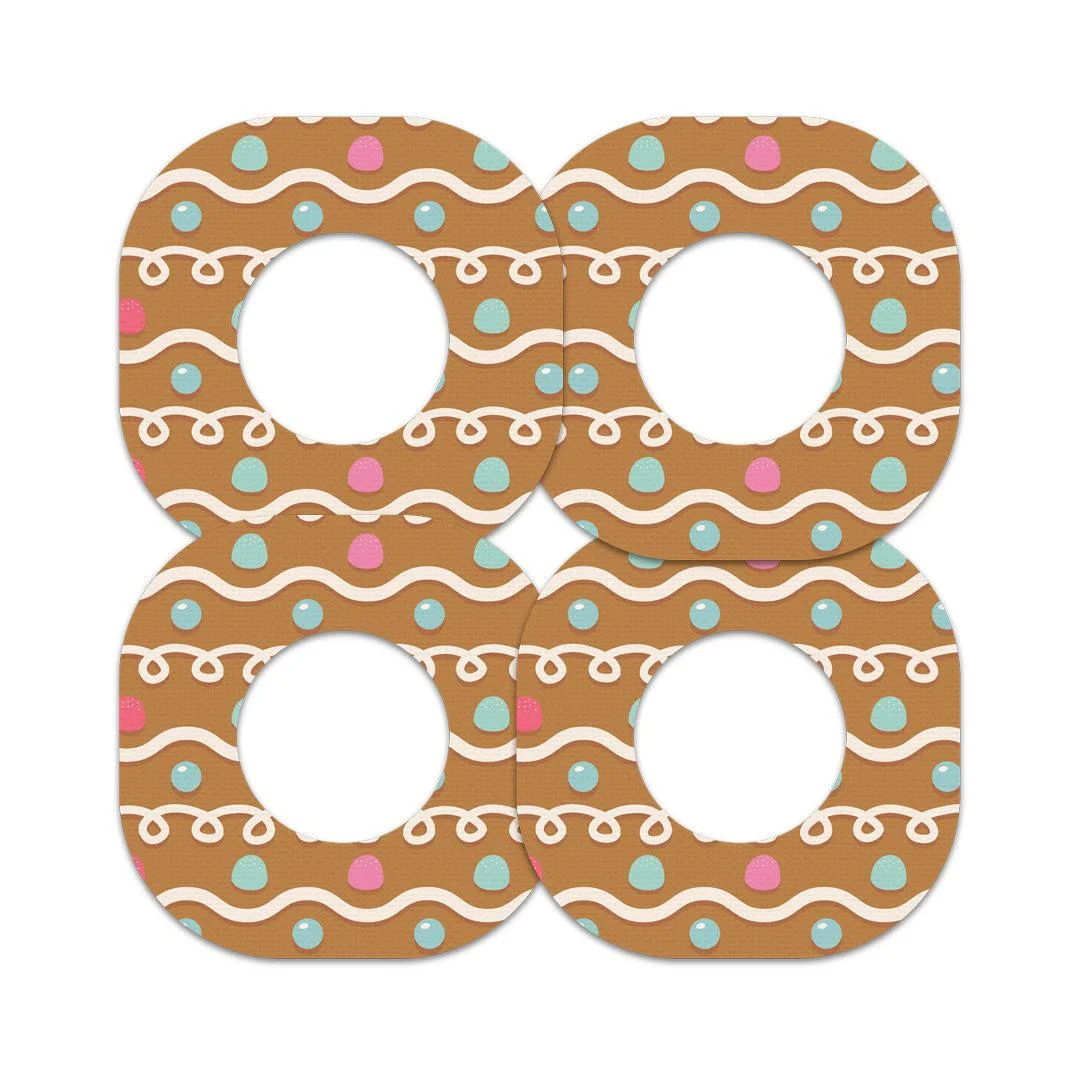 Gingerbread Dexcom G7 and Stelo Patch Tape - Pump Peelz