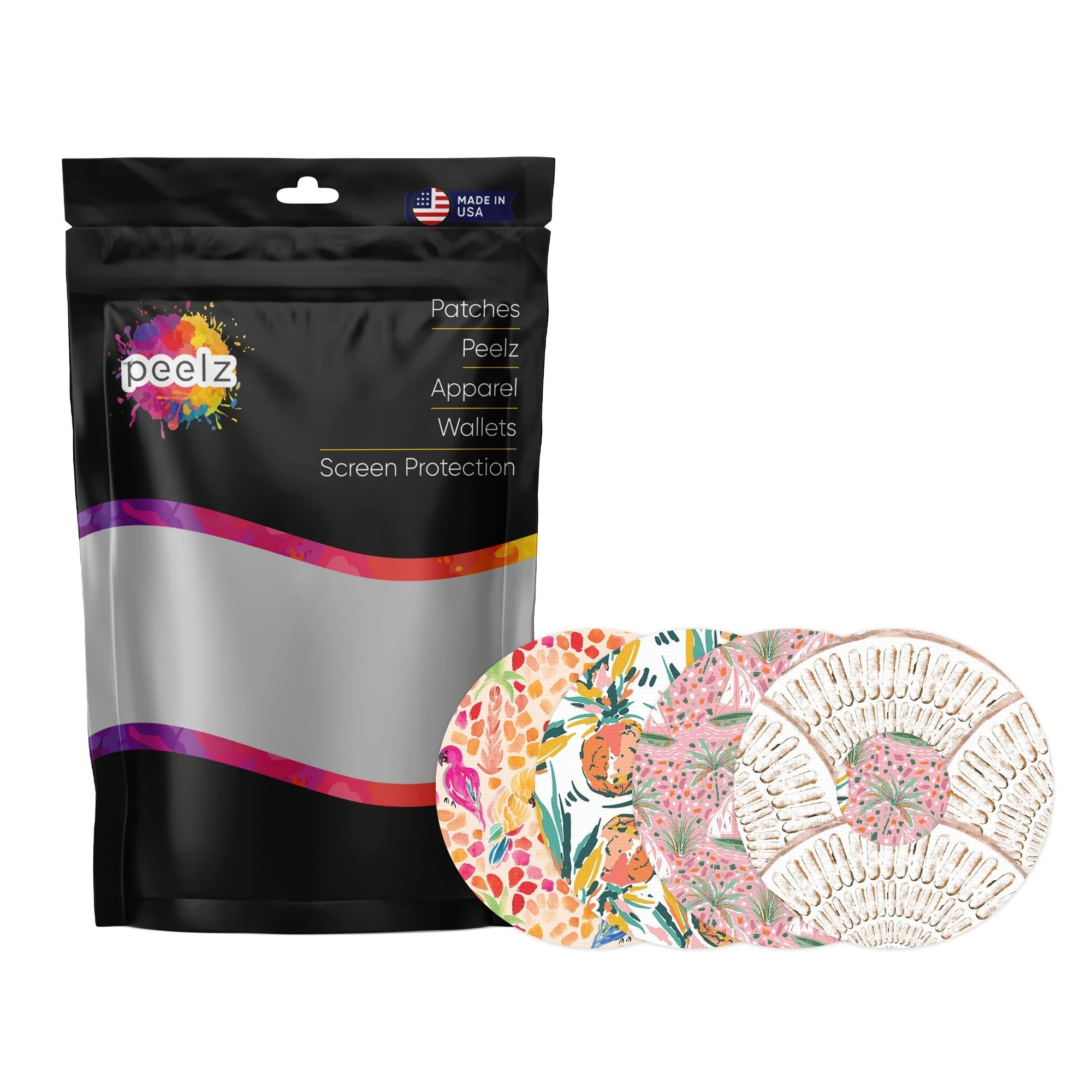Girls Summer Variety Patch Tape Designed for the FreeStyle Libre 3 Plus & Lingo