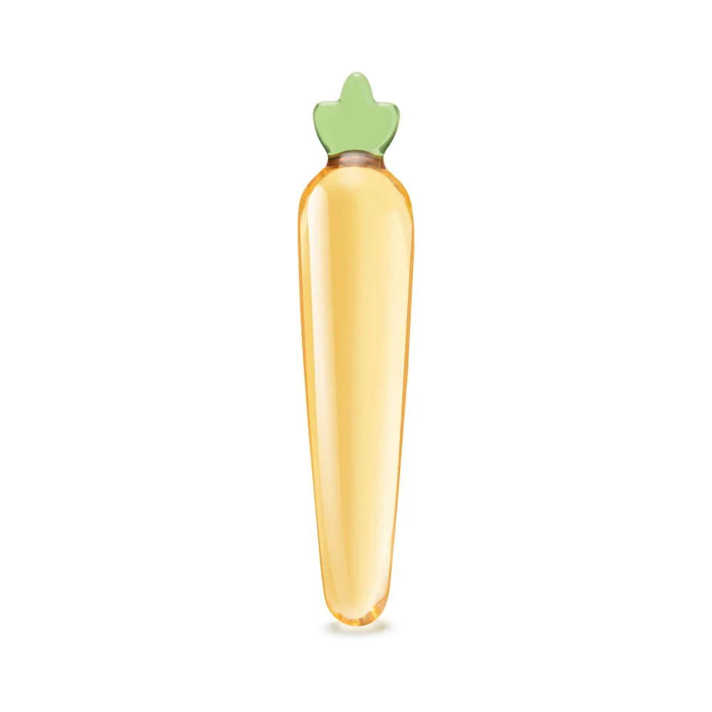 Glas Bunny's Secret Carrot Shaped Glass Dildo