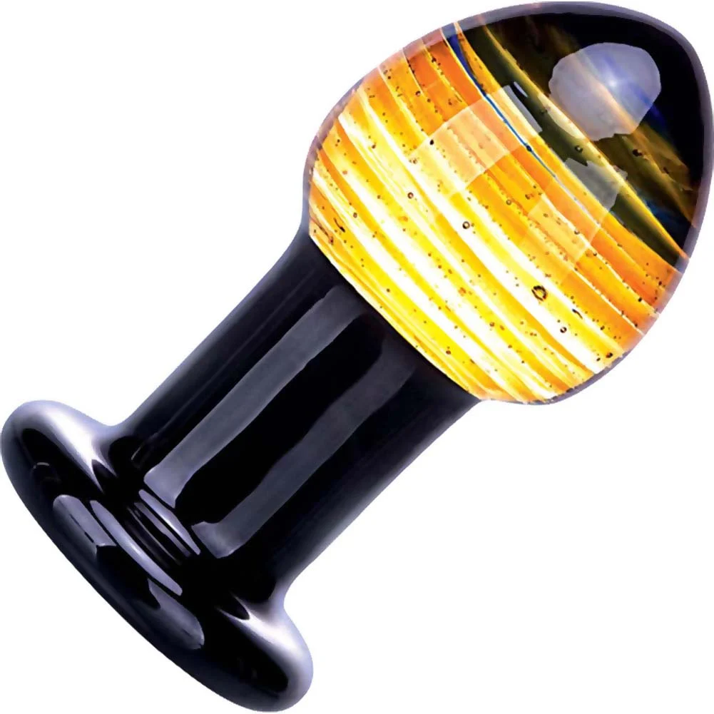 glas Galileo Handblown Glass Butt Plug, 3.75"