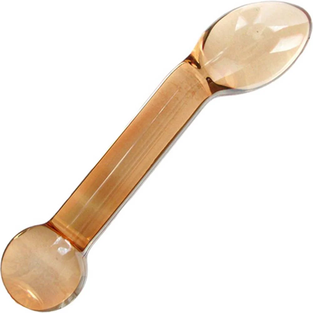 glas Honey Dripper Anal Slider Glass Dildo, 6.75"