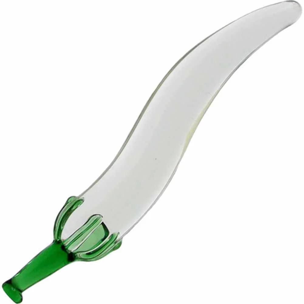 glas Naturals Chili Pepper Glass Dildo, 8.25"