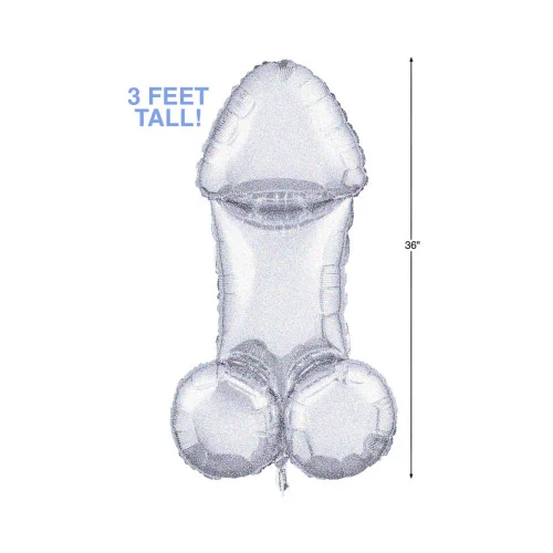 Glitterati Disco Party Penis Mylar Balloon