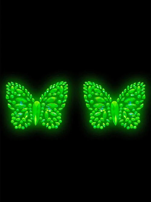 Glow in the Dark Chrysalis Sticker Nipple Pasties