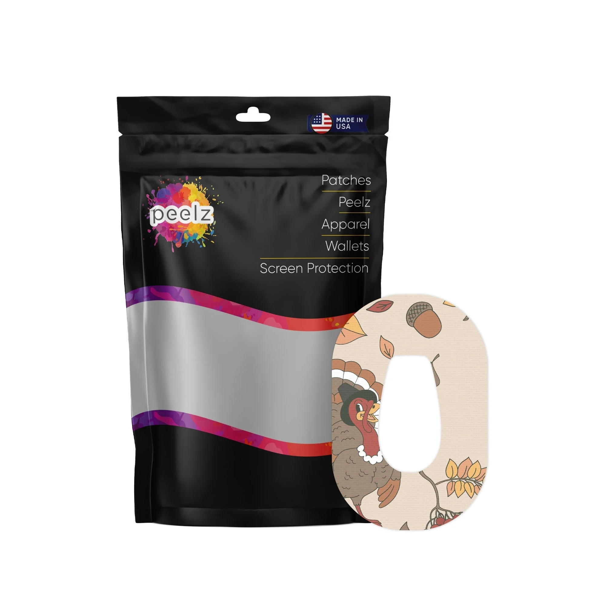 Gobble Gobble Dexcom G6 Patch Tape - Pump Peelz
