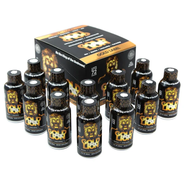 Gold Lion Liquid ShotDisplay of 12