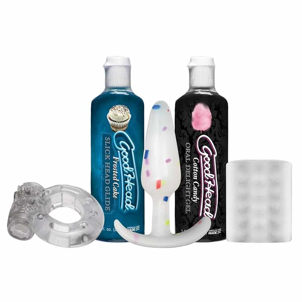 GoodHead Oral Delight Gel Party Pack with C-Ring, B-Plug and BJ Head Helper