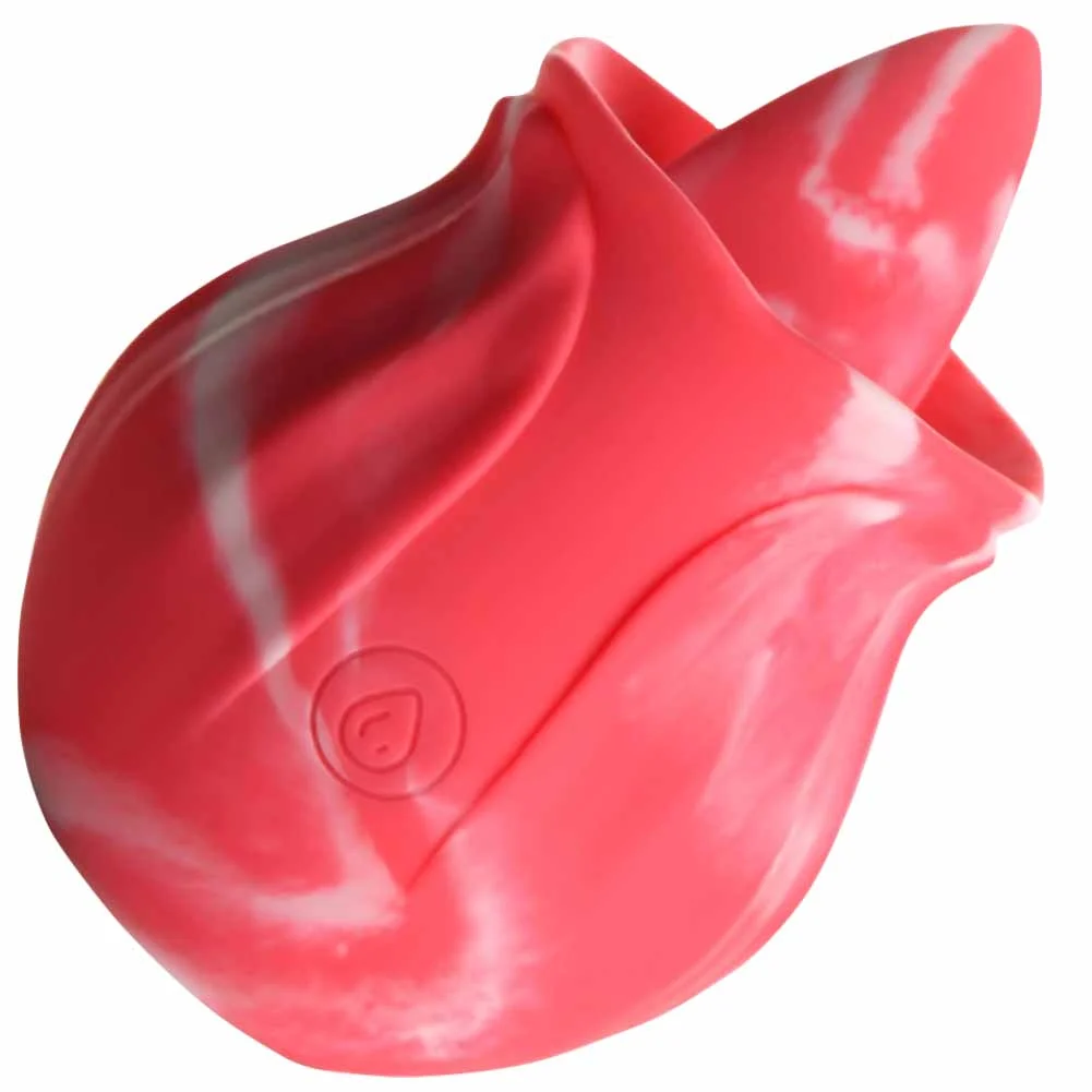 Gossip Cum Into Bloom Rose Clitoral Licking Vibrator, 3", Pink Twirl