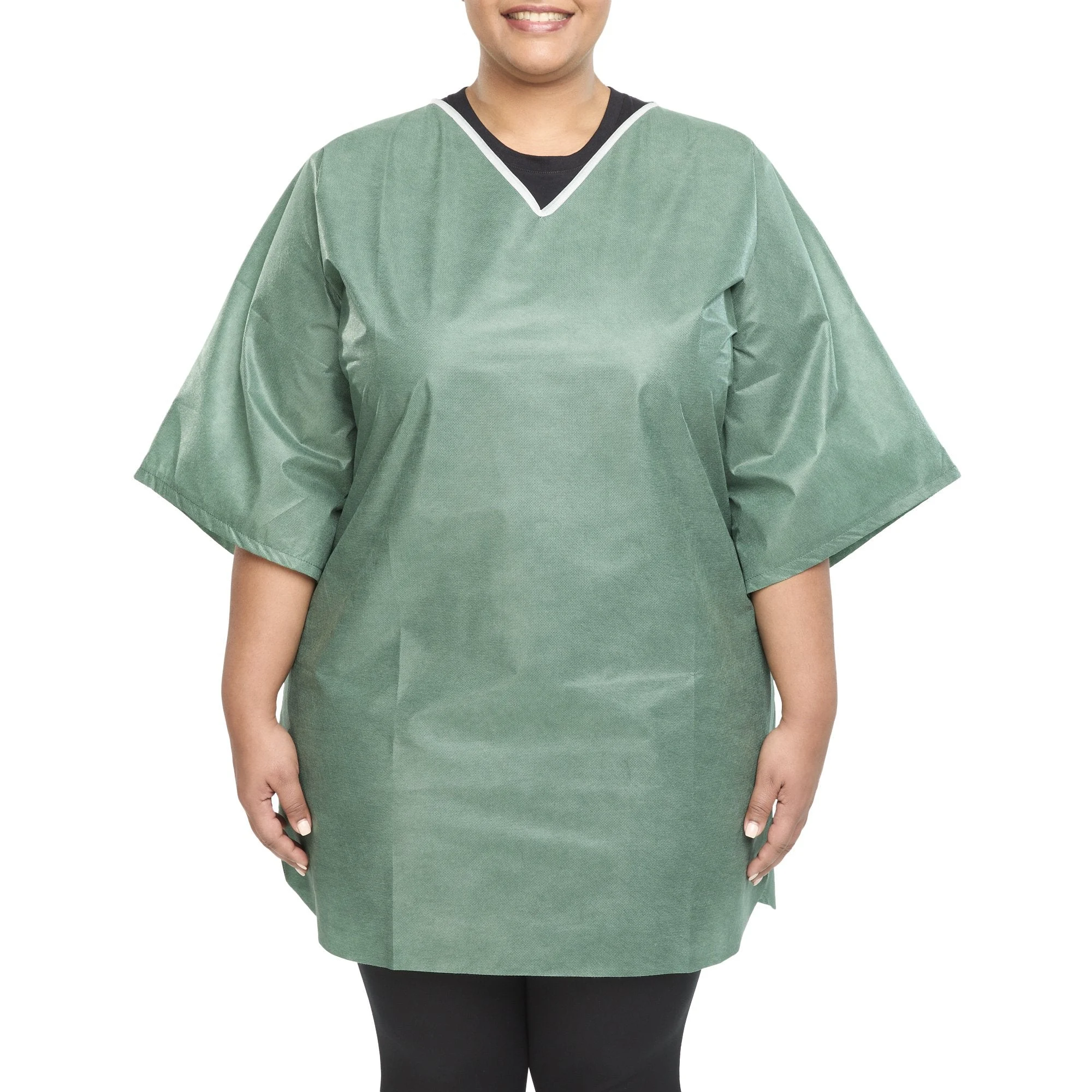 Graham Medical Scrub Shirt Without Pockets Short Sleeve