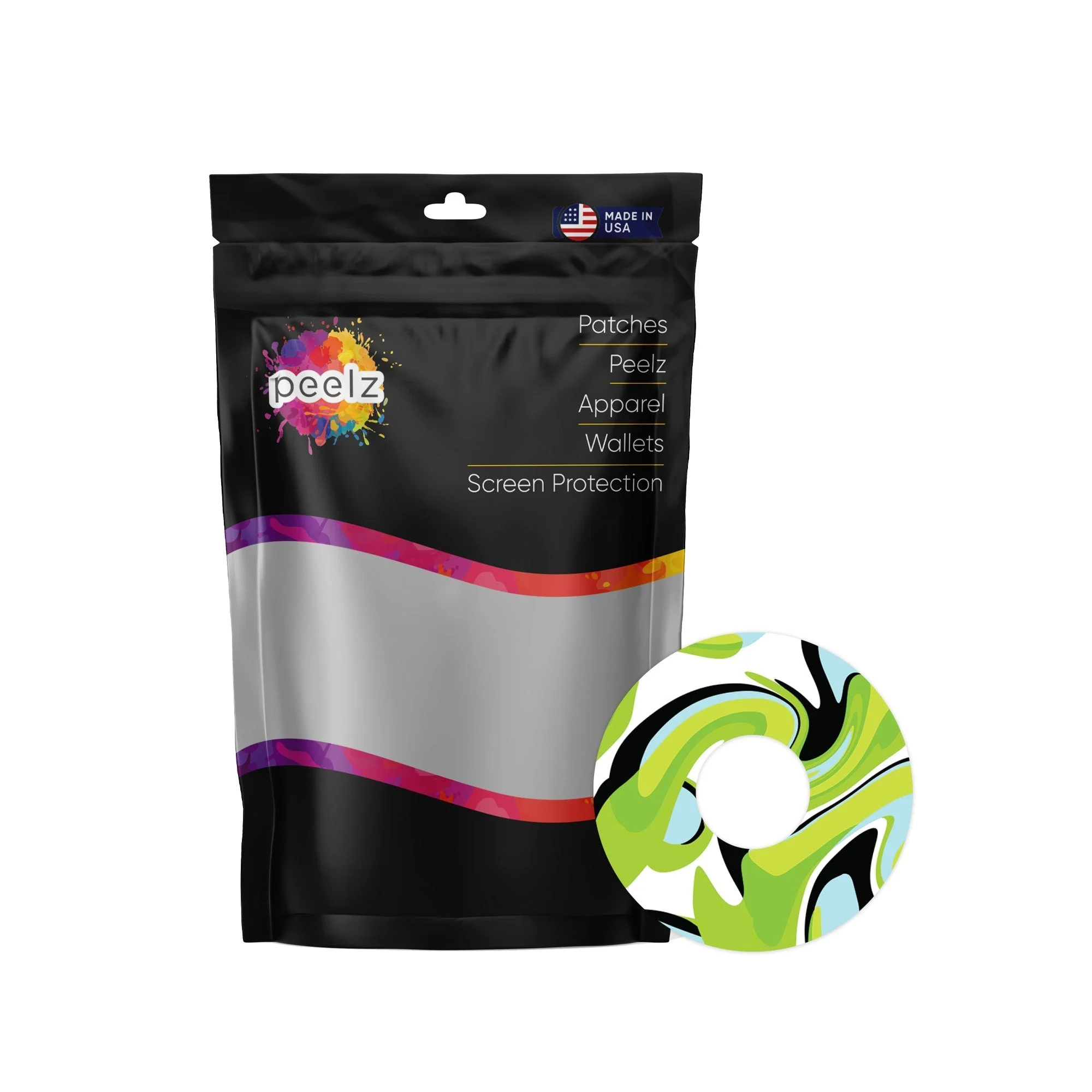 Green Flow Patch Tape Designed for the FreeStyle Libre 3 Plus & Lingo