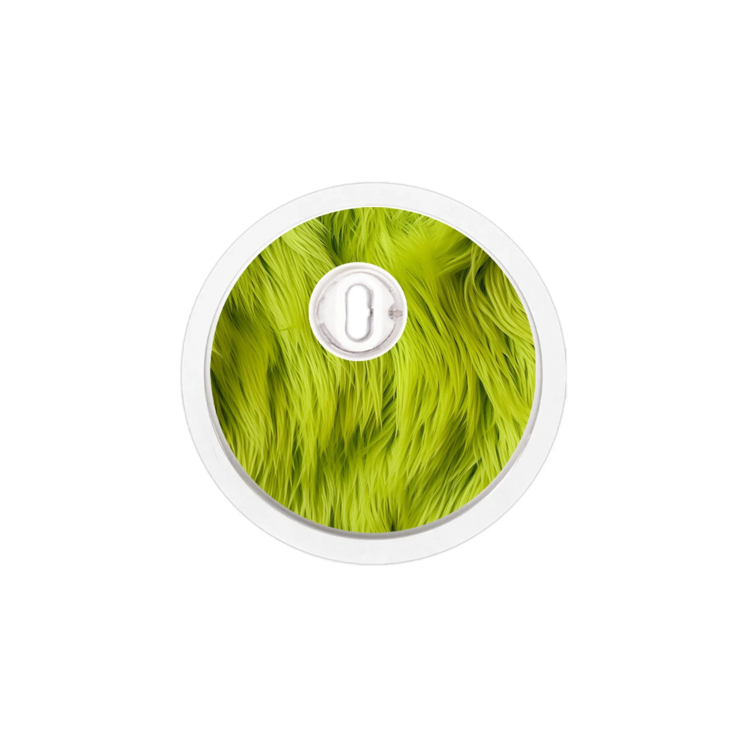 Green Fur Sticker Designed for the FreeStyle Libre 3 Plus & LingoSensor