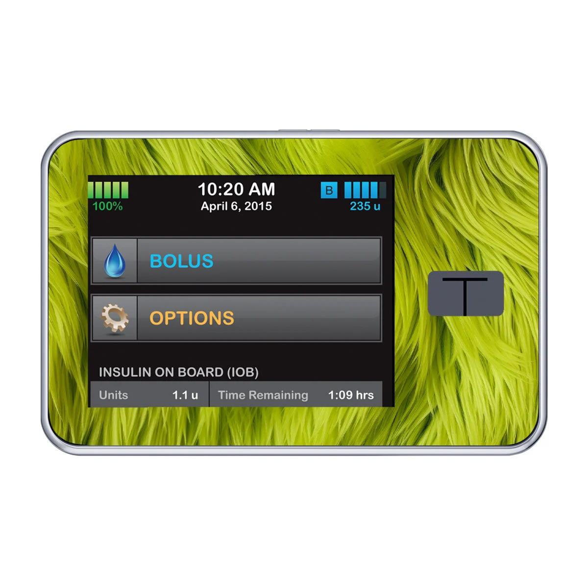 Green Fur Sticker for Tandem t:slim