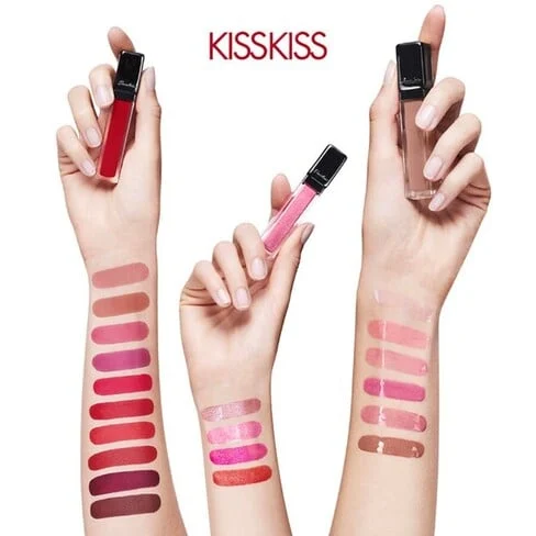 Guerlain Kiss Kiss Liquid Lipstick Matte, Shine & Glitter