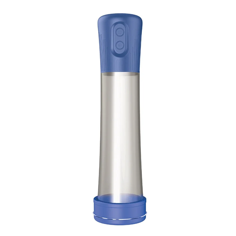 H2o Rechargeable Penis Pump Blue