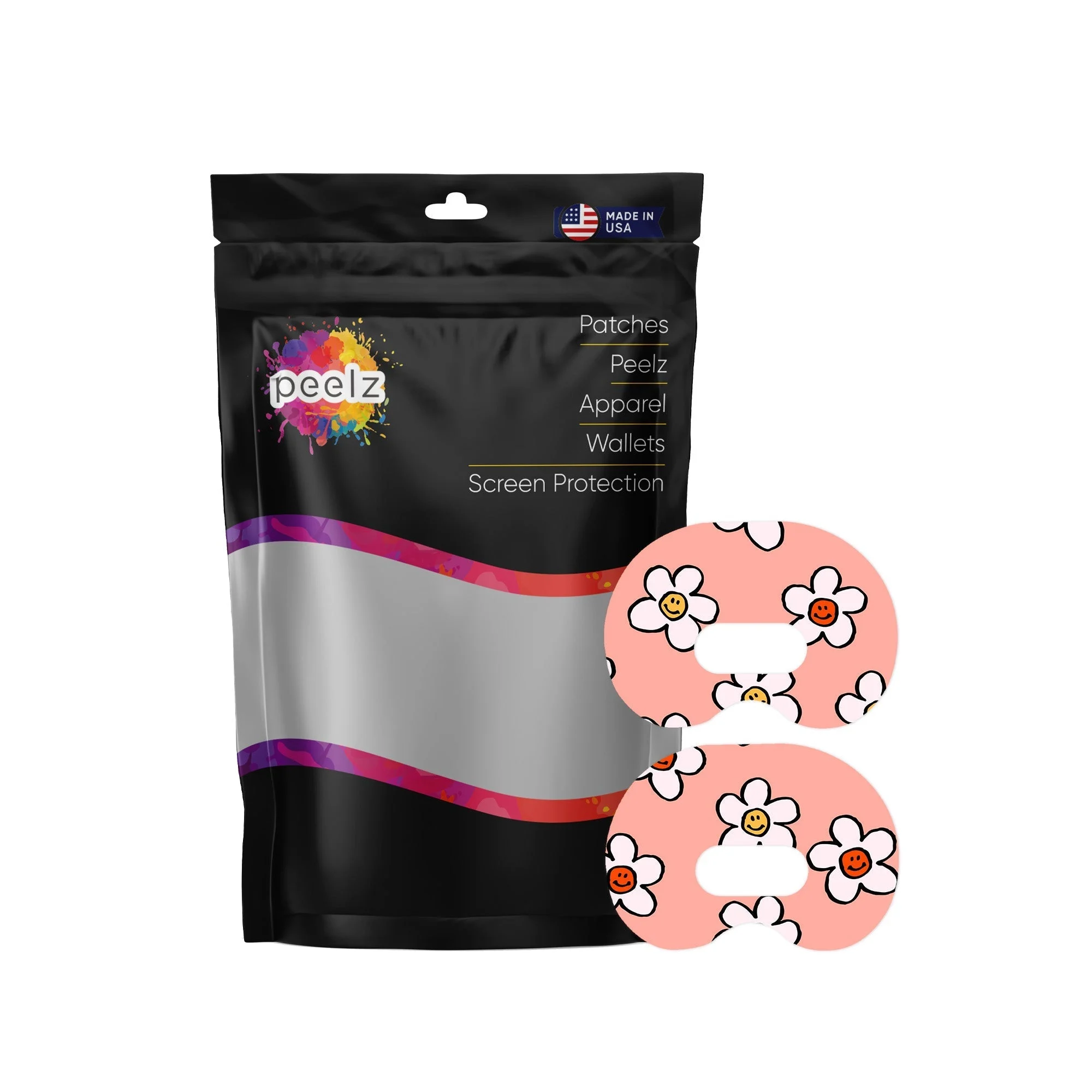 Happy Flowers Medtronic Guardian Connect Patch Tape - Pump Peelz